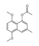 1-acetoxy-3-methyl-5,8-dimethoxynaphthalene Structure