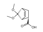 7,7-dimethoxybicyclo[2.2.1]hept-5-ene-2-endo-carboxylic acid结构式