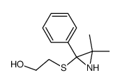 2-(3,3-dimethyl-2-phenyl)aziridinyl-β-hydroxyethyl sulfide Structure