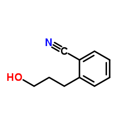 2-(3-Hydroxypropyl)benzonitrile结构式