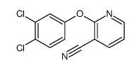 2-(3,4-dichlorophenoxy)pyridine-3-carbonitrile结构式