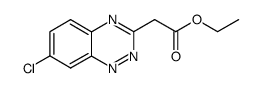 (7-Chloro-benzo[1,2,4]triazin-3-yl)-acetic acid ethyl ester结构式