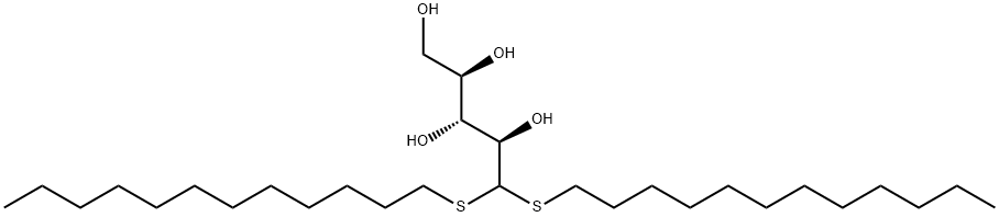 D-Ribose, didodecyl dithioacetal (9CI) Structure