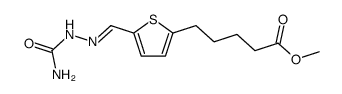 5-(5-semicarbazonomethyl-[2]thienyl)-valeric acid methyl ester Structure