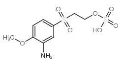 2-氨基苯甲醚-4-B-羟乙基砜基硫酸酯结构式