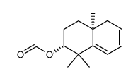 (+/-)-acetic acid-(1,1,4a-trimethyl-(4ar)-1,2,3,4,4a,5-hexahydro-[2c]naphthyl ester)结构式