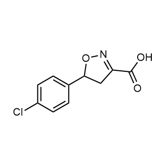 5-(4-chlorophenyl)-4,5-dihydroisoxazole-3-carboxylicacid picture