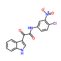 N-(4-Chloro-3-nitrophenyl)-2-(1H-indol-3-yl)-2-oxoacetamide Structure