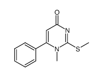 2-(methylthio)-1-methyl-6-phenyl-4(3H)-pyrimidinone Structure