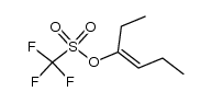 3-trifluoromethanesulfonyloxy-hex-3-ene结构式