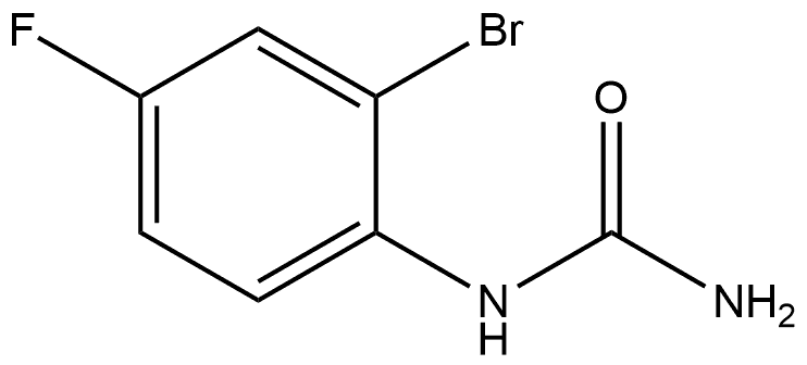 Urea, N-(2-bromo-4-fluorophenyl)- Structure