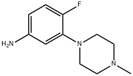 4-Fluoro-3-(4-methylpiperazin-1-yl)aniline Structure