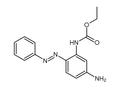 (E)-ethyl (5-amino-2-(phenyldiazenyl)phenyl)carbamate结构式