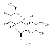 BERGENIN MONOHYDRATE Structure