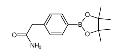 2-(4-(4,4,5,5-tetramethyl-1,3,2-dioxaborolan-2-yl)phenyl)acetamide结构式