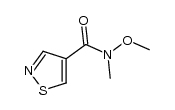 N-methoxy-N-methyl-isothiazole-4-carboxamide结构式