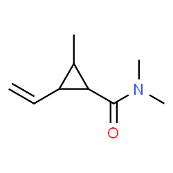 Cyclopropanecarboxamide, 2-ethenyl-N,N,3-trimethyl- (9CI)结构式