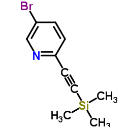 5-Bromo-2-[(trimethylsilyl)ethynyl]pyridine Structure