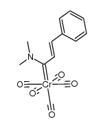 pentacarbonyl{(N,N-dimethylamino)(2-phenylvinyl)carbene}chromium(0) Structure