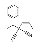 2-(1-phenylethyl)-2-prop-1-enylpropanedinitrile Structure