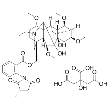 Methyllycaconitine citrate Structure