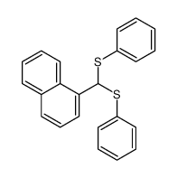 1-[bis(phenylsulfanyl)methyl]naphthalene结构式