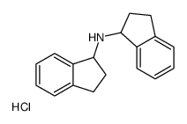 N-(2,3-dihydro-1H-inden-1-yl)-2,3-dihydro-1H-inden-1-amine,hydrochloride Structure