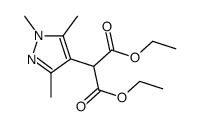 diethyl 2-(1,3,5-trimethylpyrazol-4-yl)propanedioate结构式