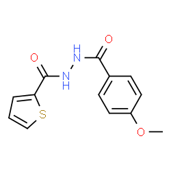 N'-[(4-methoxyphenyl)carbonyl]thiophene-2-carbohydrazide Structure