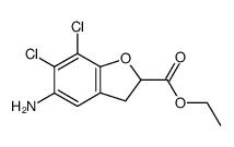 ethyl 5-amino-6,7-dichloro-2,3-dihydrobenzofuran-2-carboxylate Structure