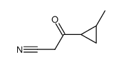 3-(2-methylcyclopropyl)-3-oxopropanenitrile Structure