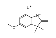 lithium 5-methoxy-2,3,3-trimethylindolenide Structure