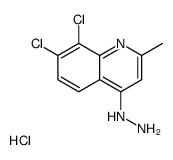 7,8-Dichloro-4-hydrazino-2-methylquinoline hydrochloride结构式