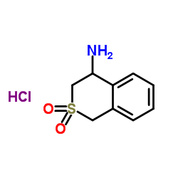 4-氨基异硫代色满-2,2-二氧化物盐酸盐结构式