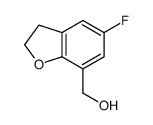 (5-fluoro-2,3-dihydro-1-benzofuran-7-yl)methanol结构式