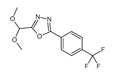 2-(dimethoxymethyl)-5-[4-(trifluoromethyl)phenyl]-1,3,4-oxadiazole结构式