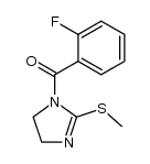 1-(2-fluorobenzoyl)-2-methylthio-2-imidazoline结构式