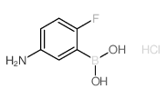 (5-AMINO-2-FLUOROPHENYL)BORONIC ACID HYDROCHLORIDE structure