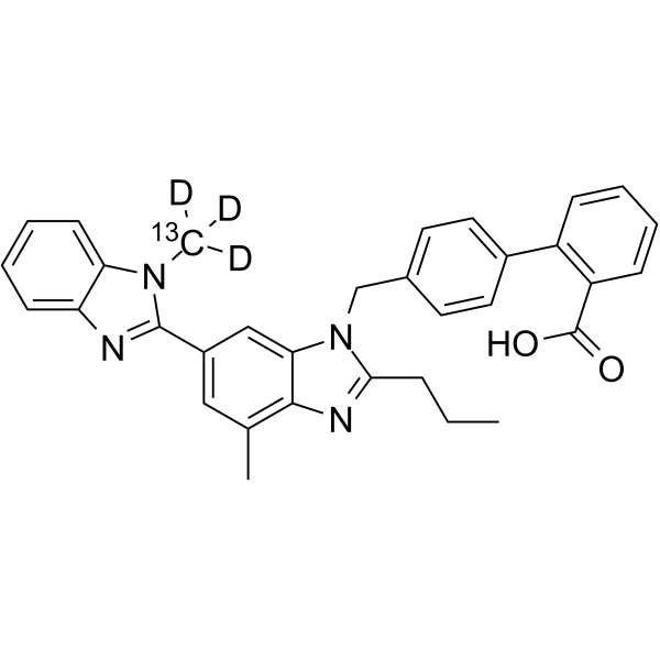 Telmisartan-13C,d3结构式