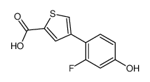 4-(2-fluoro-4-hydroxyphenyl)thiophene-2-carboxylic acid Structure