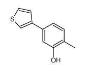 2-methyl-5-thiophen-3-ylphenol Structure