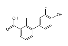 3-(3-fluoro-4-hydroxyphenyl)-2-methylbenzoic acid Structure