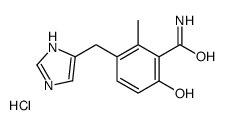 6-hydroxy-3-(1H-imidazol-5-ylmethyl)-2-methylbenzamide,hydrochloride结构式