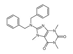 8-(dibenzylamino)-1,3,7-trimethylpurine-2,6-dione Structure