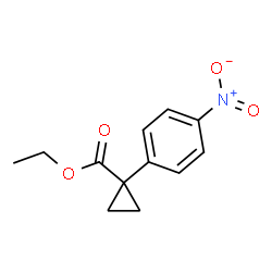 1-(4-硝基苯基)环丙烷羧酸乙酯结构式