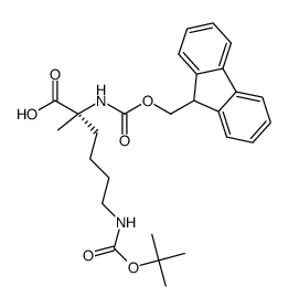 FMoc-α-Me-D-Lys(Boc)-OH structure