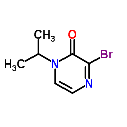 3-Bromo-1-isopropyl-2(1H)-pyrazinone Structure