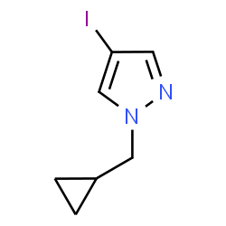 1H-Pyrazole, 1-(cyclopropylmethyl)-4-iodo- structure