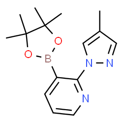 2-(4-Methyl-1H-pyrazol-1-yl)-3-(4,4,5,5-tetramethyl-1,3,2-dioxaborolan-2-yl)pyridine picture