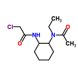 N-{2-[(Chloroacetyl)amino]cyclohexyl}-N-ethylacetamide结构式